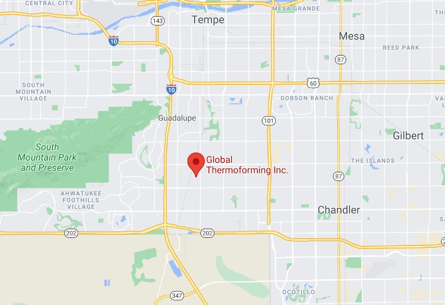 Global-Thermoforming-Tempe-Map